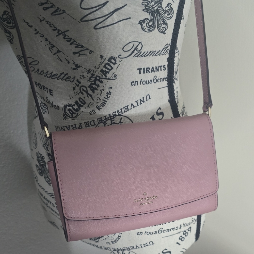 Kate Spade ♠️ Beautiful Mauve Pink W/ Silver Hardware Crossbody (NWOT)💖♠️💖